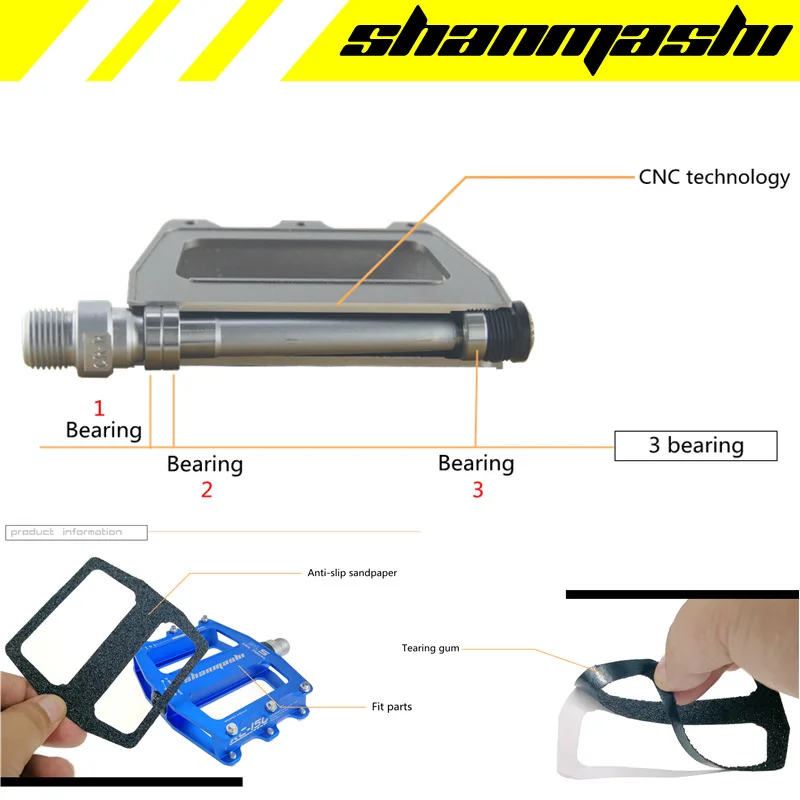 Shanmashi, педаль для велосипеда, горный велосипед, платформа, педаль, плоская, алюминиевый сплав, Palin, педаль, противоскользящая,, Новое поступление, педали Mtb
