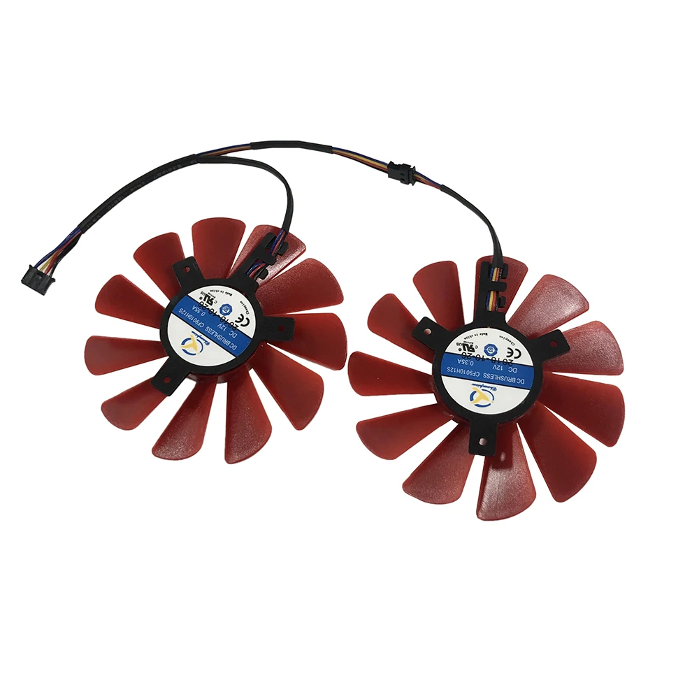 2 шт./компл. FDC10U12S9 C FY09010H12LPA RX 570 R9 390 охлаждающий вентилятор GPU в качестве замены для
