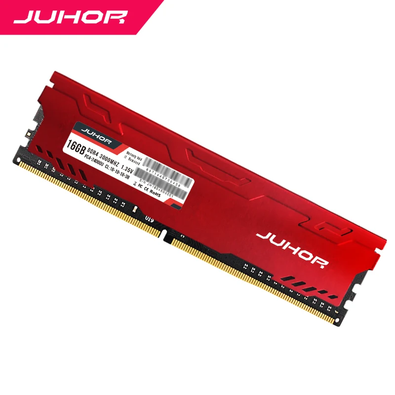 Оперативная память JUHOR ddr4, 16 ГБ, память для рабочего стола с нагревом udimm, 2400 МГц, 2666 МГц, 3000 МГц, ОЗУ для ПК, 1,2 в, новая оперативная Память dimm