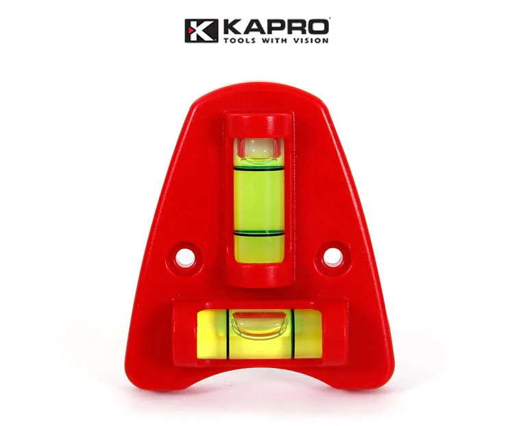 Kapro Magnetic Level Bubble Triangular Bubble Level Measuring Instruments Triangular T Type Spirit Level 242 Red Two Directions (1)