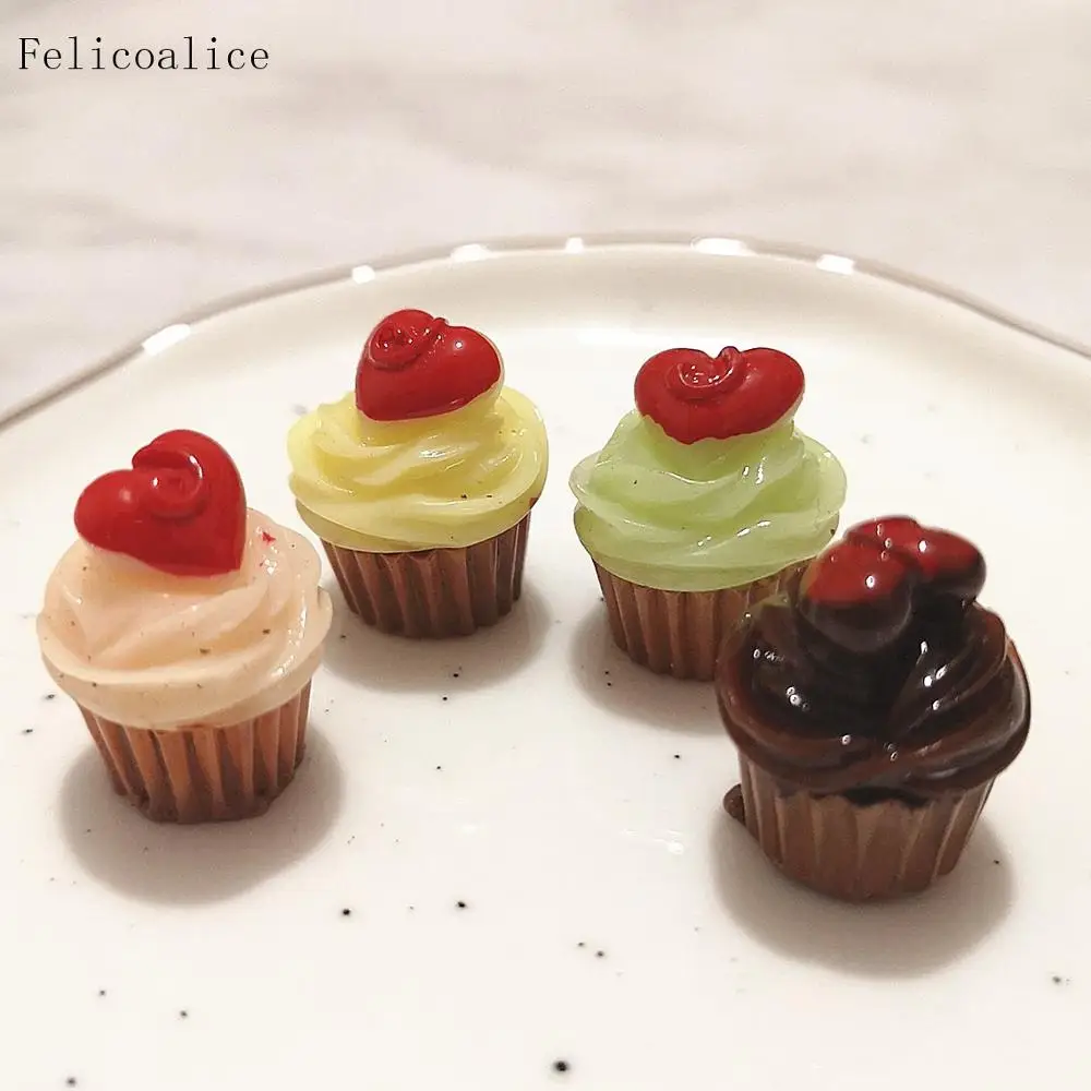 5pcs Slime filler DIY miniature Cake Model Simulation Figurine Toy Dinner Food Candy 3