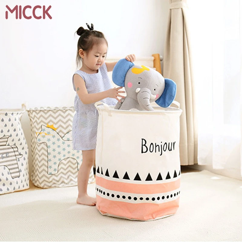 Корзина для белья MICCK Большая вместительная мультяшная Водонепроницаемая