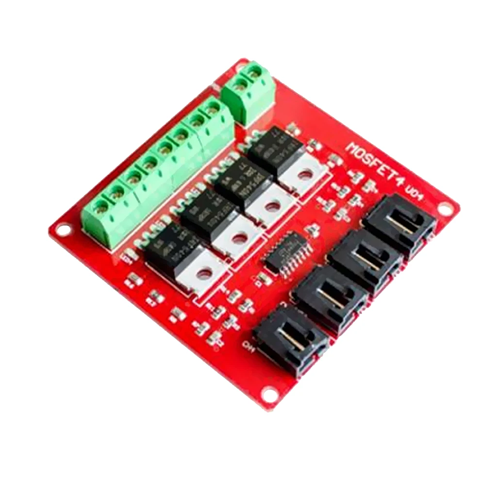 Четырехканальный модуль переключателя MOSFET 4 кнопки трассы IRF540 V2.0 для Arduino DIY