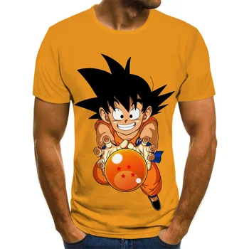 

2020 New Anime Dragon Ball Monkey King 3DT Shirt Men and Women Street Creative Harajuku 3D Top T-shirt