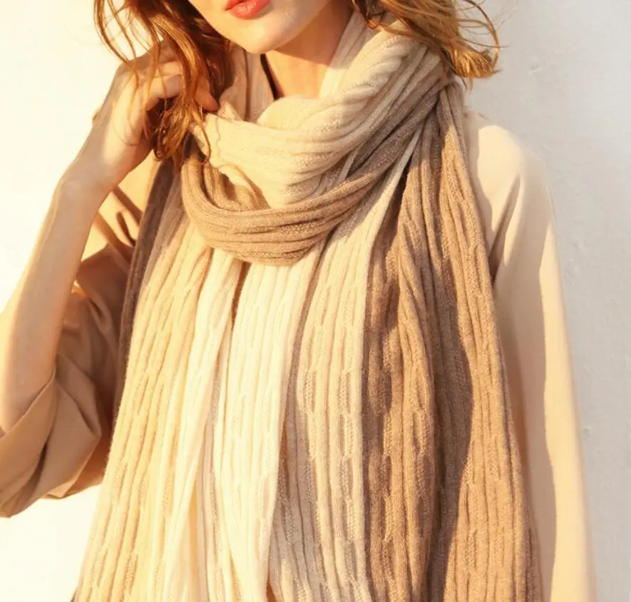 

Bogeda New Cashmere Scarf Women Winter Thick Warm Luxury Pashmina Cashmere Scarf Camel Beige High Quality Free Shipping