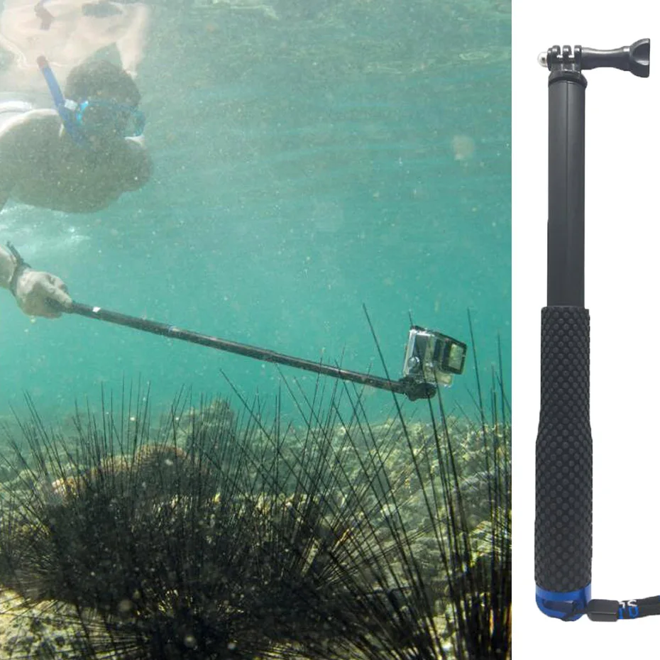 

Handheld Extendable Pole Monopod Adapter For Go Pro Hero 7 6 5 4 3+ Xiaomi Mijia YI 4K Sjcam Sport Camera Selfie Stick Accessory