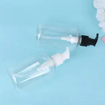 

5 Pcs 350ml Useful Shower Gel Bottles Containers Toiletry Bottles Refillable Shampoo Container Liquid Bottle for Home Bathroom