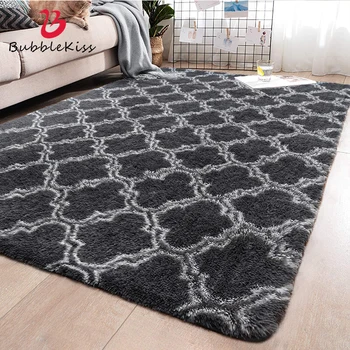 

Bubble Kiss Nordic Style Fluffy Carpet For Living Room Plush Bedroom Faux Fur Carpet Water Absorption Long Pile Bedside Area Rug