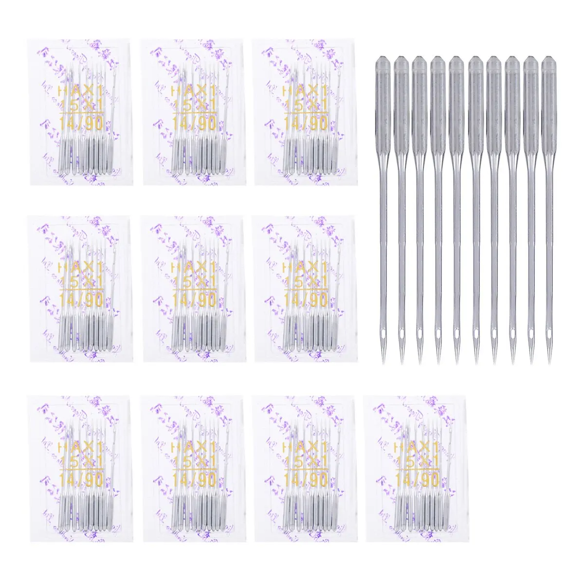 100pcs Sewing Needles For Brother Singer Toyota Domestic Knitting
