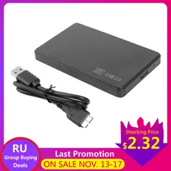 2,5 дюймовый HDD SSD коробка 5 Гбит/Sata к USB 3,0 2,0 адаптер Поддержка 2 ТБ внешний жесткий диск HDD жесткий диск чехол для WIndows, Mac