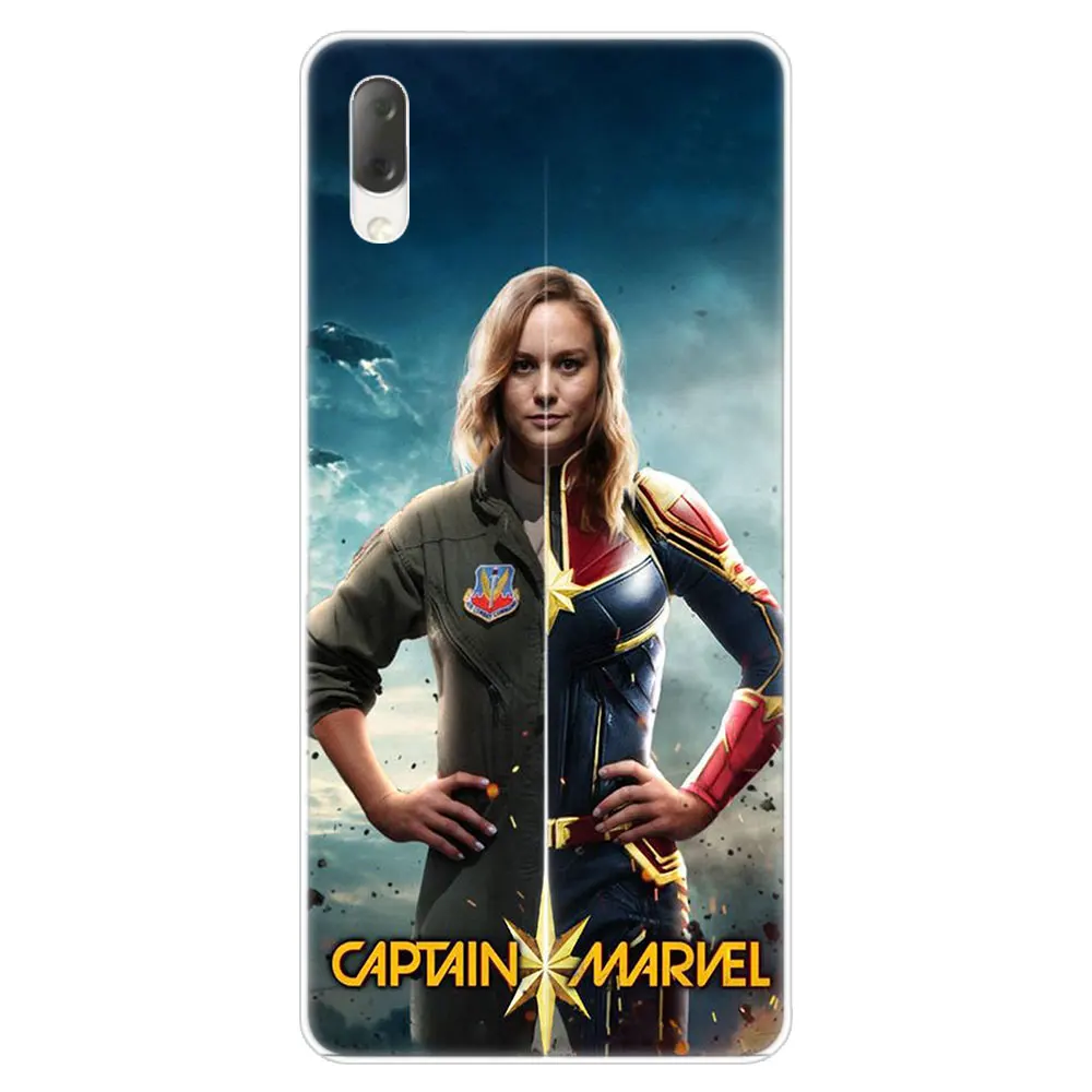 С героями комиксов Марвел, Марвел Капитан жесткий чехол для Sony Xperia L1 L2 L3 X XA XA1 XA2 XA3 ультра 10 плюс E5 XZ XZ1 XZ2 компактный XZ3 XZ5 2 20 крышка