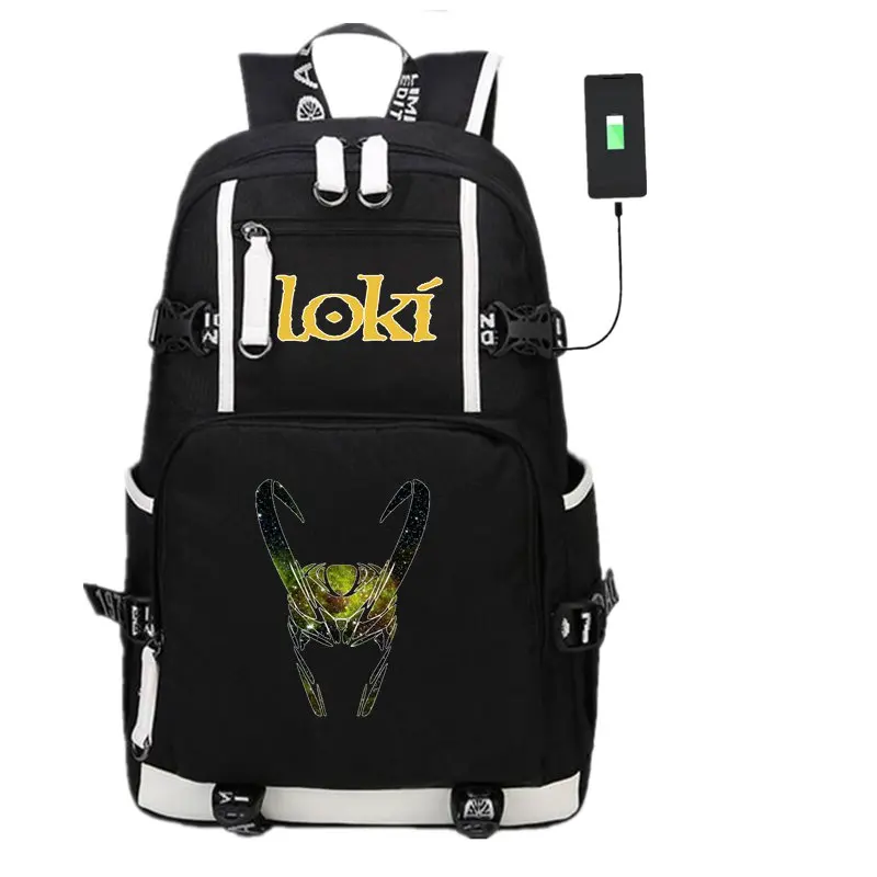 07 New Loki Backpack Men Women Travel Shoulder Laptop Bags Cosplay Anime Kids Teens Student School Bags Bookbag Gift - Цвет: 07