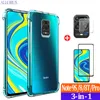 Silicone Transparent Coque de téléphone Redmi Note 9 Pro 9T Case d'airbag Cover souple en Silicone protection housse Xiaomi Note9 Pro Redmi Note 9Pro 9S 8 9 T S Coque Clear/Xiomi Redmi Note 8 T Case Note 9Pro 9s ► Photo 1/6