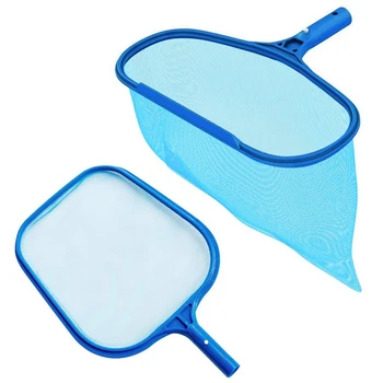 

Heavy Duty Deep-Bag Pool Rake & Swimming Leaf Skimmer Net with Medium Fine Mesh,Fits Most Standard Pole for Cleaning Swimming Po