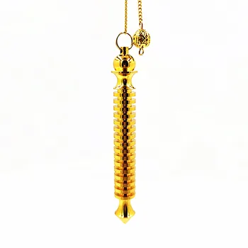

Copper Pendulum for Dowsing pendants pendule divination energy therap 16 section long