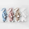 Four Season Baby Rompers Newborn Boys Girls Clothes Rabbit Ear Hooded Jumpsuit infant Costume Fleece Thick Baby Romper pajamas 1