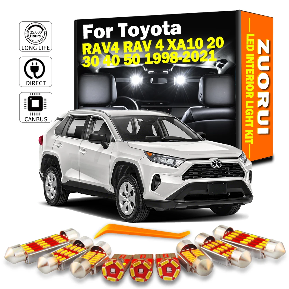 Автомобильные светодиодные лампы для Toyota RAV4 RAV 4 XA10 20 30 40 50 1998-2016 2017 2018 2019 2020 |