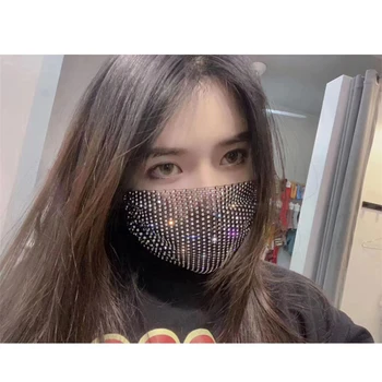 

Women Face Scarf Bandana Ear Loops Face Cover Masks Balaclava Neck Gaiters Design Multicolor Diamond Reusable Hijab Scarf