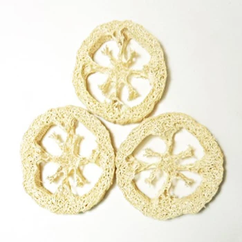 

New 4-6Cm Wide 50Pcs/Lot Natural Loofah Slice Diy Customize Soap Tools,Cleaner,Sponge Scrubber,Facial Soap Holder