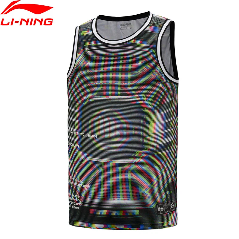 Мужская баскетбольная майка Li-Ning BADFIVE футболка без рукавов из 100% полиэстера