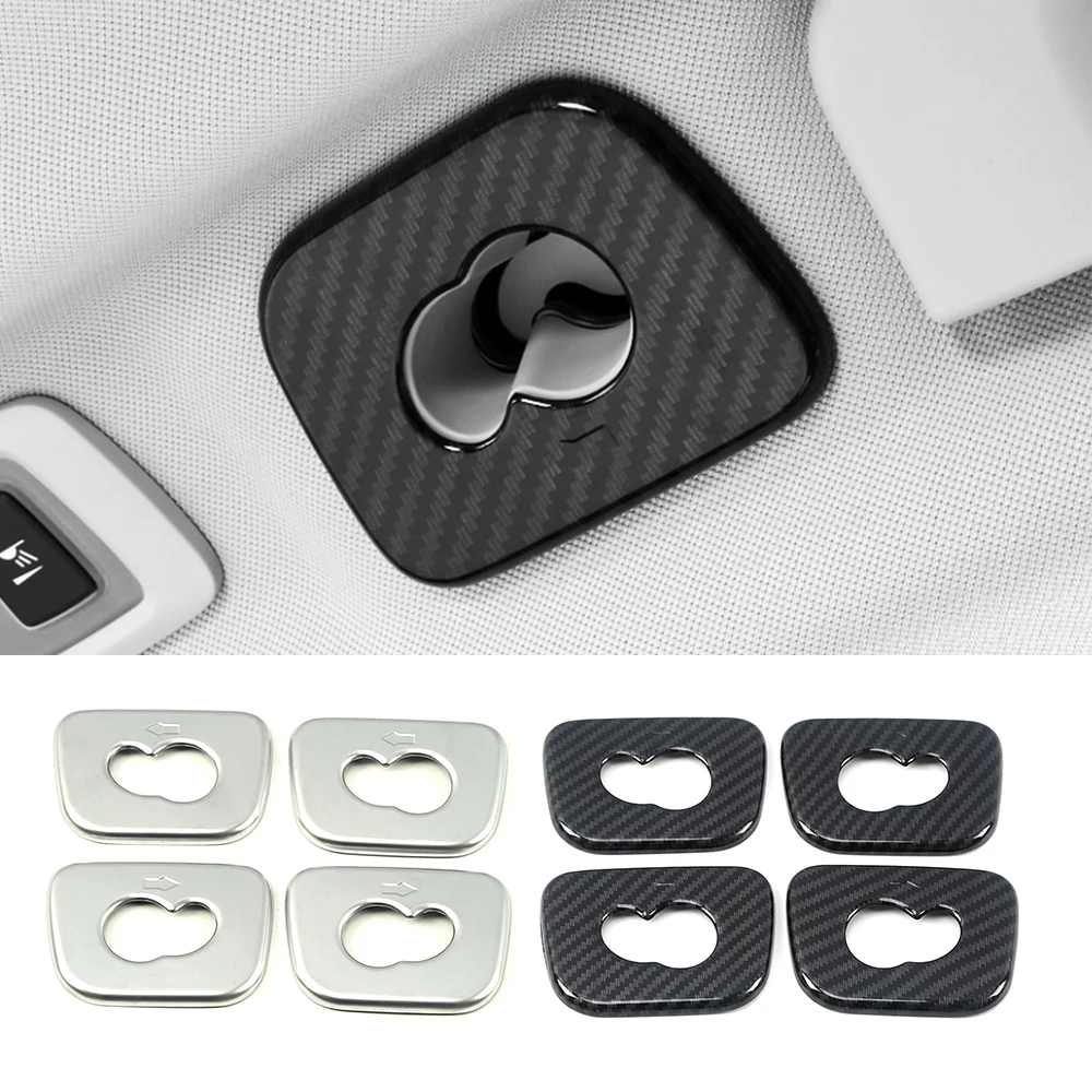 Per Volvo Xc60 2018 2019 2022 Car Interior Roof Hook Frame Cover Trim Strip Colore In Fibra Di Carbonio Abs Modanatura Interna Sticker