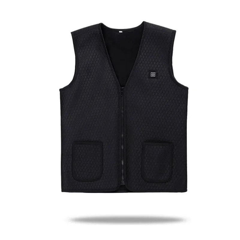 Infrared USB Heating Men Women Winter Jacket Waistcoat Clothes Electric Thermal Vest Flexible For Sports Cycling Riding