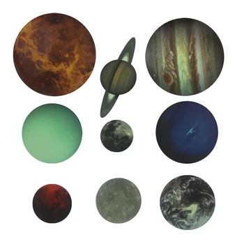 

9Pcs/Set 9 Planet Solar System Fluorescent Wall Stick the Universe Planet Children Room Bedroom Luminous Wall Stickers
