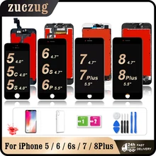 Браслет для женщин класса AAA для iPhone 5 5s 6, 6s, 7, 8 plus, ЖК-дисплей, сенсорный экран, дигитайзер, для сборки, запасные части для iPhone 6Plus 6s Plus