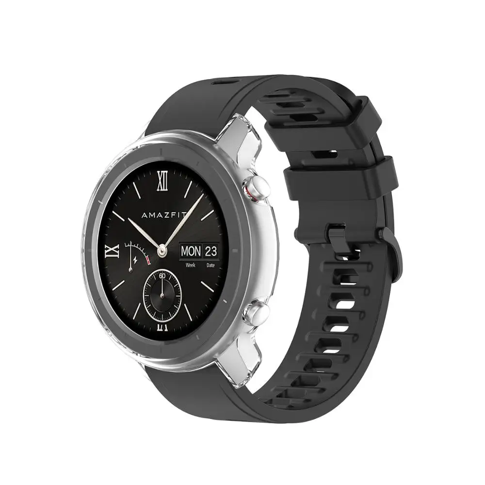Защитный чехол из ТПУ для Amazfit GTR 42 мм Мягкий защитный 47 аксессуары умных часов