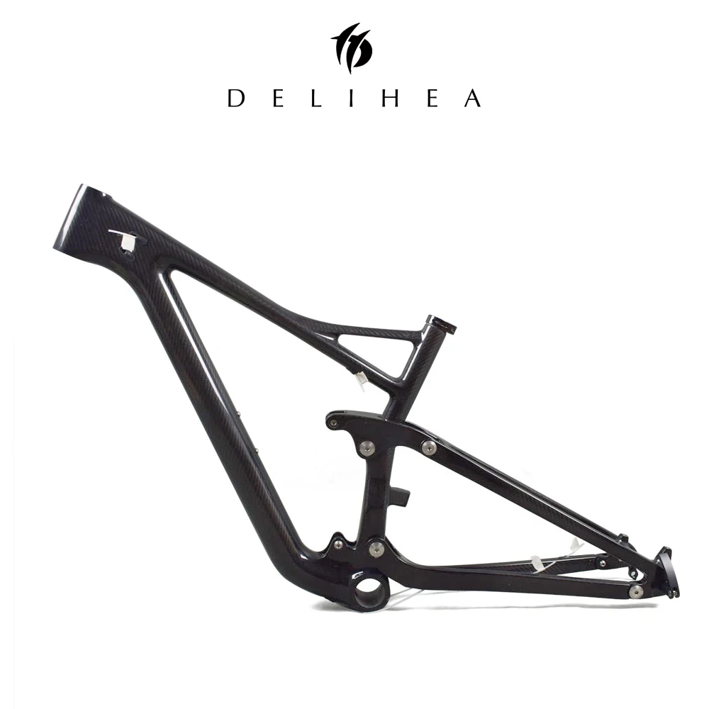 DELIHEA горный велосипед с полной подвеской карбоновая рама 29er mtb чулочная карбоновая рама T1000 карбоновая рама для горного велосипеда 142*12 рама для велосипеда