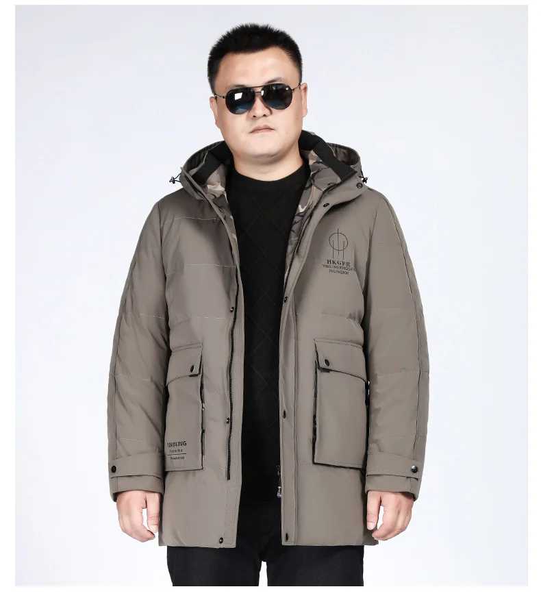 10XL 8XL duck dow n Куртка мужская короткая теплая Толстая качественная на молнии с капюшоном Dow n пальто Мужское пальто куртки зимние мужские Dow n куртка