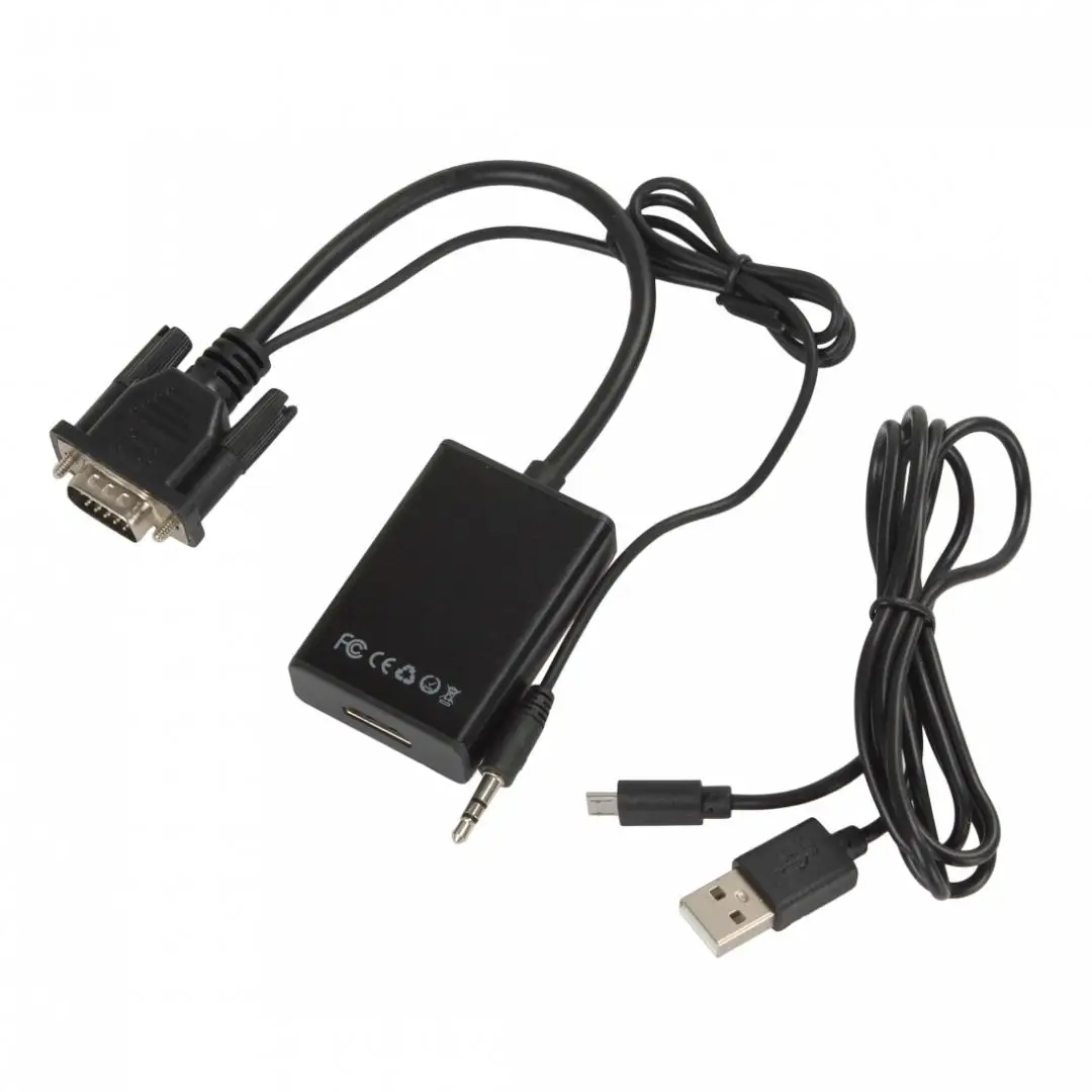 VGA в HDMI выход 1080P HD+ Аудио ТВ AV HD ТВ Видео кабель конвертер адаптер
