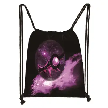 

Custom Pokemon Pikachu Drawstring Bag Cute Daypack Kids Satchel Casual Backpack Teenager Storage Bag Women Men 32x38cm*200607-19