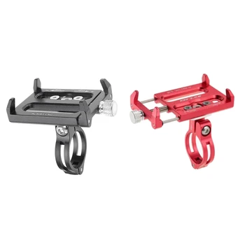 

2 Pcs Outdoor Aluminum Alloy Electric Scooter Mobile Phone Holder Bracket Suitable for Xiaomi Mijia M365 Mobile Phone Holder 3.5