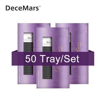 

DeceMars 50 cases /lot J B C D CURL Eyelash Extension for Grafting eyelash Mink lash soft natural lash