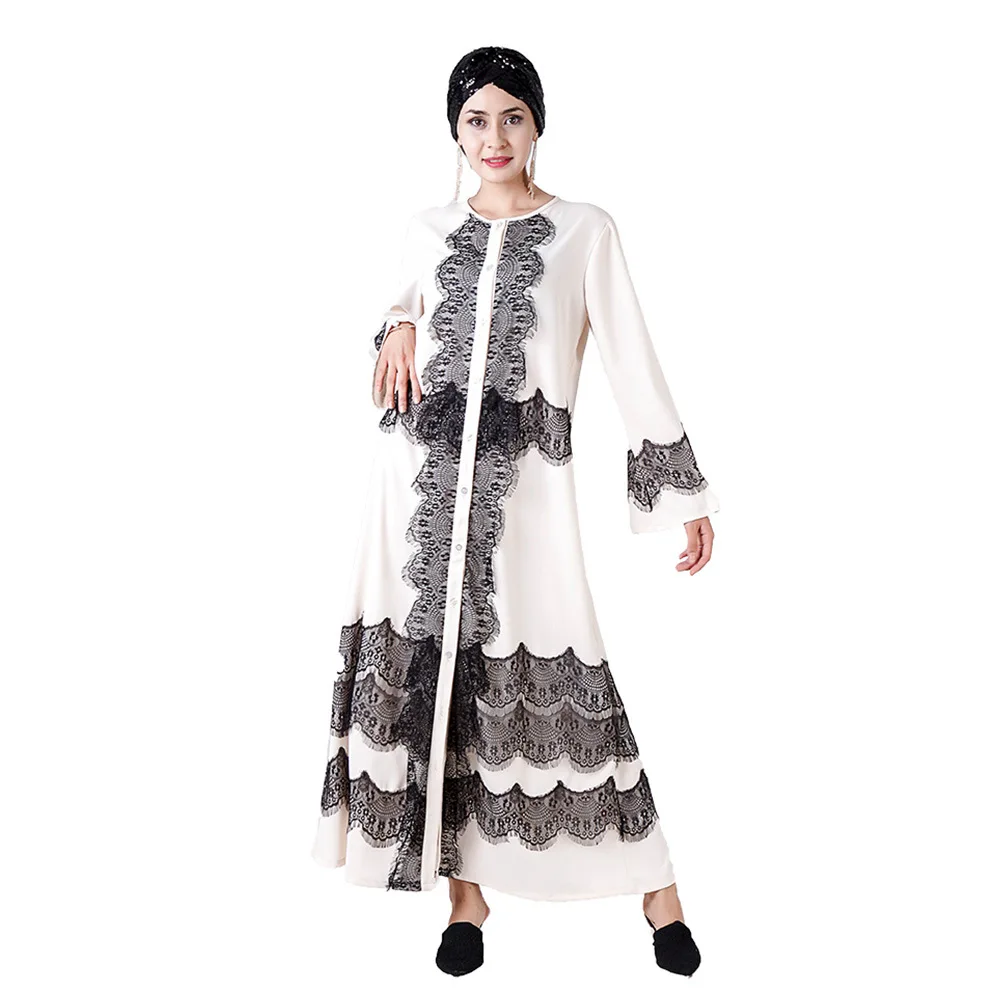 

7027 WOMEN'S Dress Eyelash Lace Beige Cardigan Dress