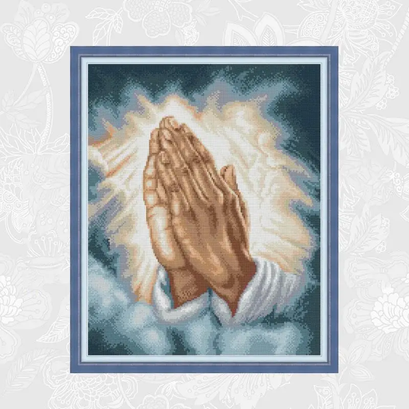 

Embroidery Needlework Set, Hand Made Crafts Home Decor, Pray Paintings Counted Print On Canvas 14CT 11CT Cross Stitch kits