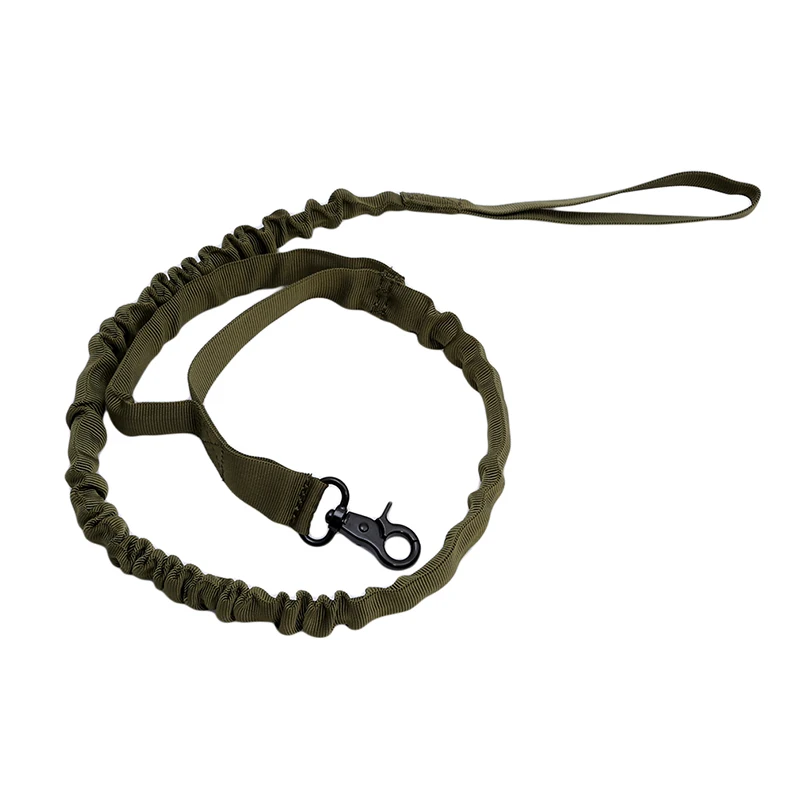 Army green Поводок для собак 1000D нейлоновый Тактический Военный полицейский поводок для дрессировки собак эластичный ошейник для домашних животных многоцветный PC975816 - Цвет: Army green