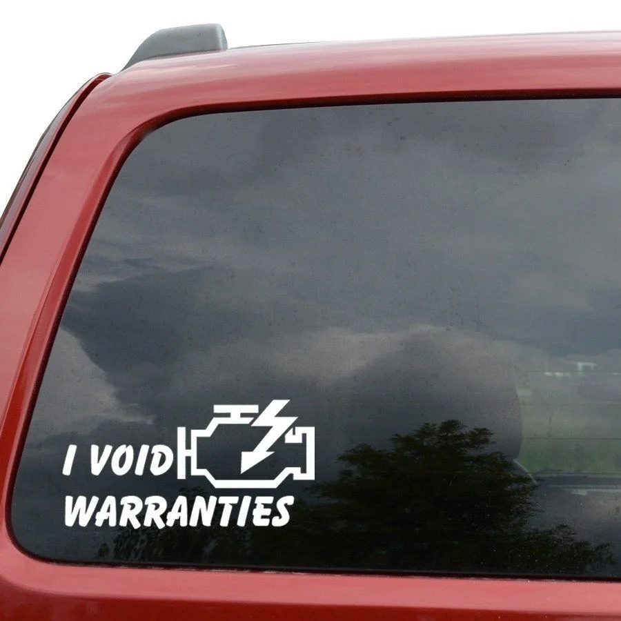 I Void Warranties JDM Vinyl Decal Sticker computer Window Truck Decor