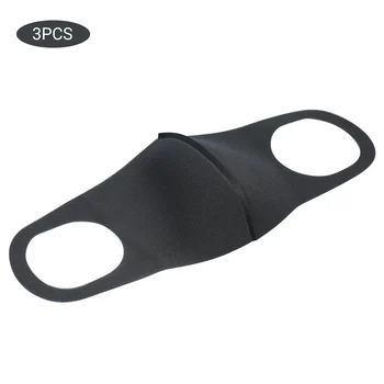

3 pcs Reusable Mask Half Face Masks Breathable Washable Mouth Mask Pack with Earloop for Dust Fog Pollen Outdoor Activities