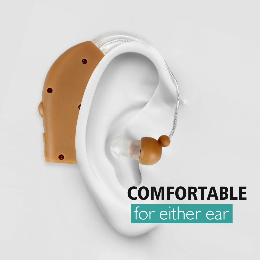Портативный перезаряжаемые слуховые аппараты усилитель звука за ухом для пожилых людей ЕС/США Plug слуховой аппарат