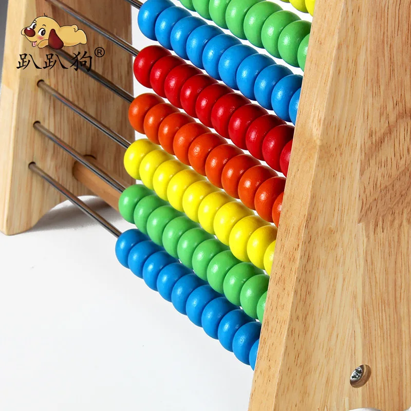Children Wooden Counter Numeracy Arithmetic Calculation Frame Teaching Aids Kindergarten ENLIGHTEN Cognitive Toy