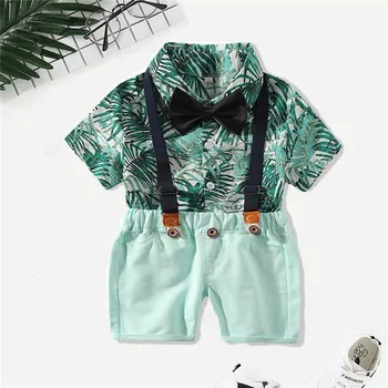 

Wasailong boys clothes Summer children clothes gentleman's suspender boy suit toddler boy clothes sets kids clothes boys