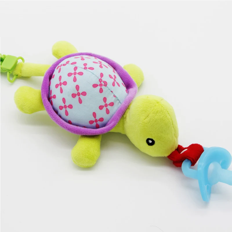 Детские Мультяшные пустышки цепи зажимы Новорожденные младенческие плюшевые игрушки малыш пустышка держатель для сосок(не включает пустышку - Цвет: Tortoise