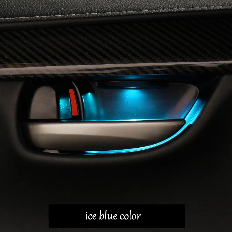 Lsrtw2017 аксессуары для интерьера автомобиля атмосфера огни для lexus nx nx200 nx300h nx200t - Название цвета: ice blue