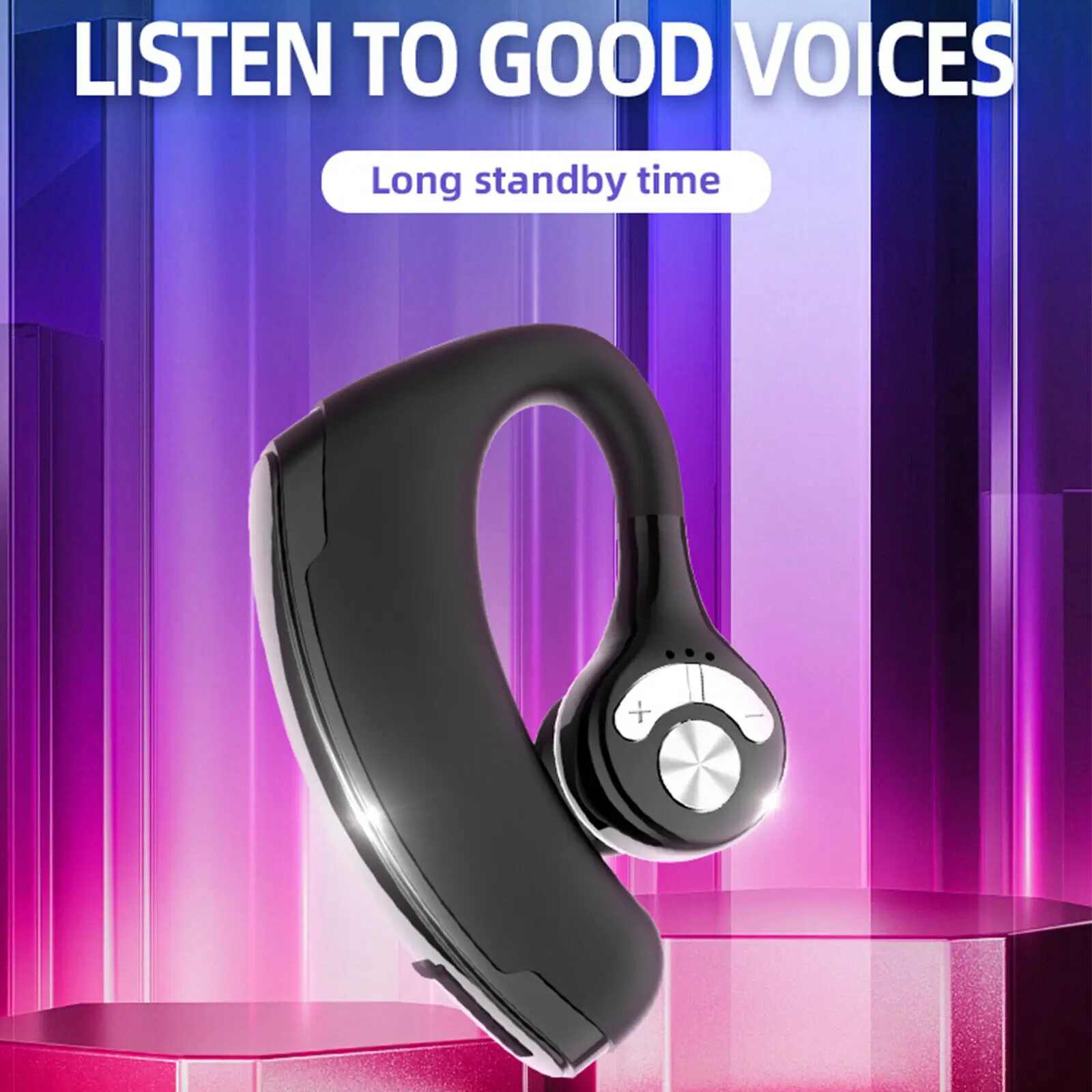 kowkaka Wireless Bluetooth Headset Handsfree Ear hook Bluetooth V5 0 Headphone with Mic Noise Cancelling Muti control Earphone