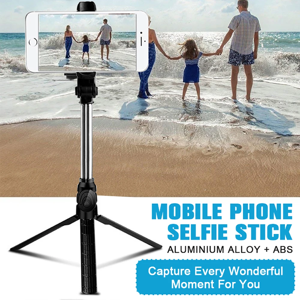 VTIN XV920 3 in 1 Wireless Bluetooth Selfie Stick Mini Selfie Tripod with Remote Control For iPhone Huawei P20 Portable Monopod (1)