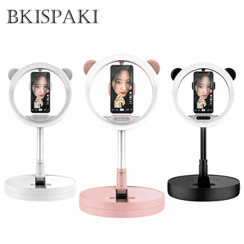 

Foldable LED Selfie Ring Light Desk Phone Video Photography Ring Lamp Fill Light 108 LED lamp beads Max work 167cm For Phones G2