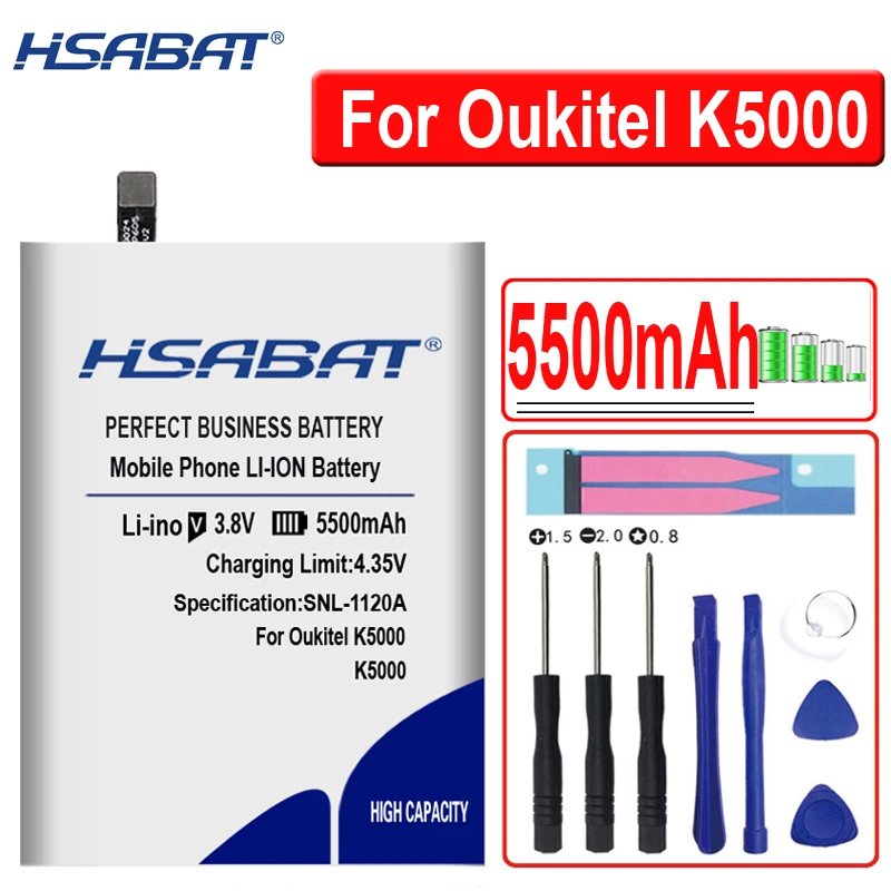 Аккумулятор HSABAT 5500 мАч для Oukitel K5000