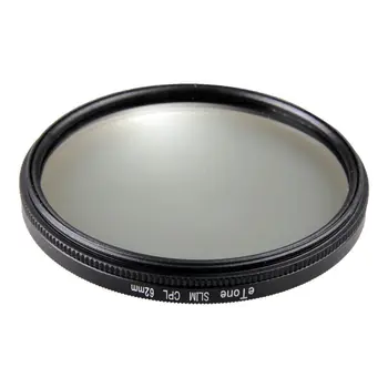 

eTone Slim 62mm CPL Lens Filter Digital Circular Polarising For Nikon Canon Fuji